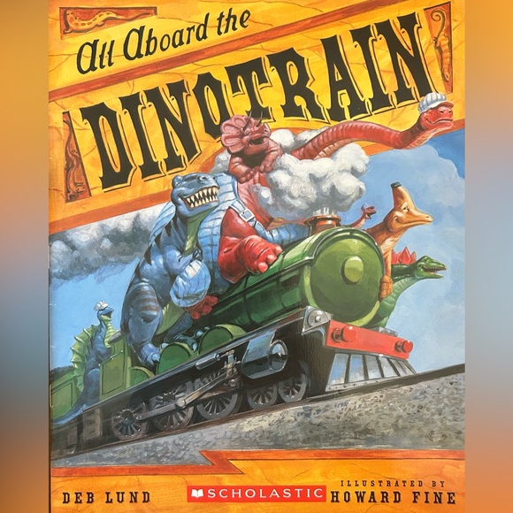 Scholastic Other - 60% OFF BUNDLE DEAL🎉 All Aboard the Dinotrain softcover Book by Scholastic